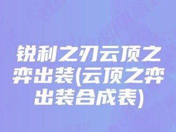 云顶之弈战士装备出装攻略（构建最佳装备搭配，提升战士实力）